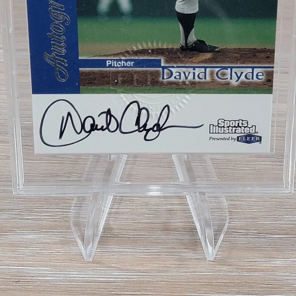 1999 Fleer Sports Illustrated Greats of the Game David Clyde Autograph Card MLB